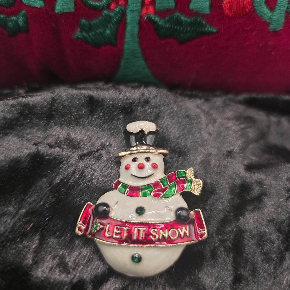 Festive Snowman Brooch NEW!